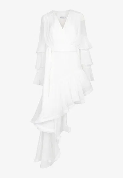 Elliatt Louise Ruffled Gown In White