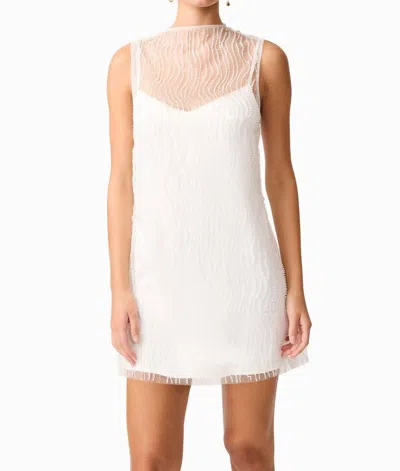 Elliatt Margot Mini Shift Dress In White