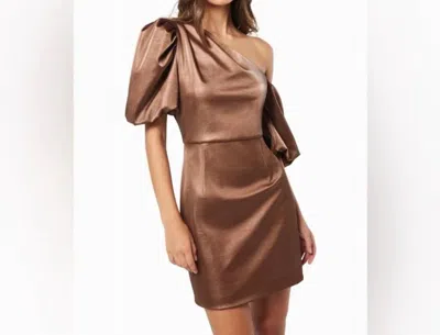 Elliatt Marie Mini Dress In Bronze In Gold