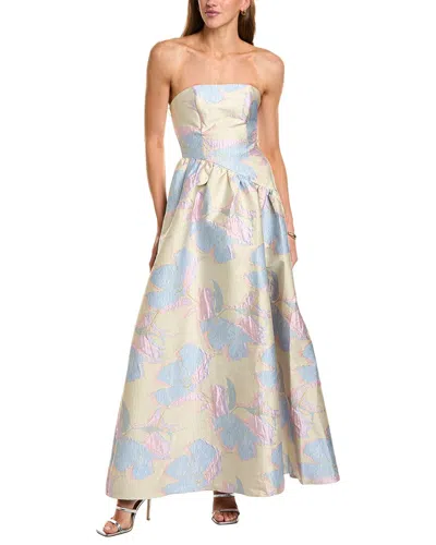 Elliatt Marlene Asymmetrical Gown In Multi