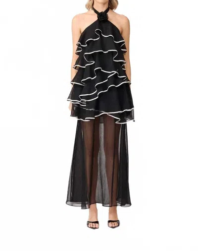 Elliatt Melissa Halter Maxi Dress - Plus In Black