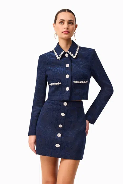 Elliatt Melody Mini Skirt In Indigo In Blue