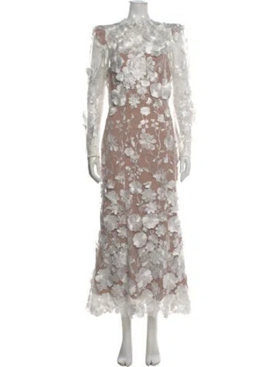 Pre-owned Elliatt Mesh Long Dress In Multi