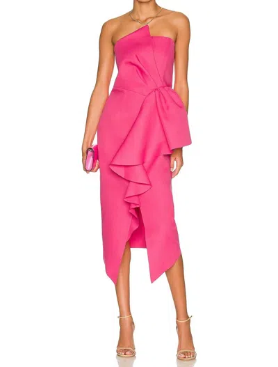ELLIATT MIDI RECEPTION DRESS IN FUCHSIA