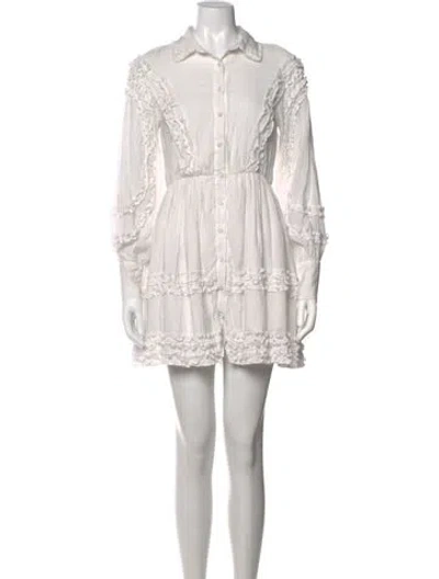 Pre-owned Elliatt Mini Dress In White