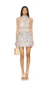 Elliatt Mirabelle Dress In Beige,purple