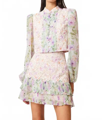 Elliatt Mirabelle Long Sleeve Top In Floral Multi