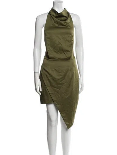 Pre-owned Elliatt Mock Neck Knee-length Dress W/ Tags In Green