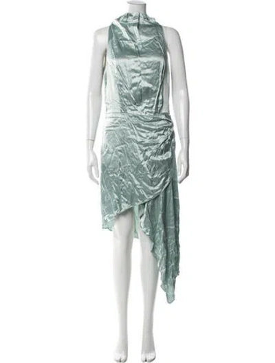 Pre-owned Elliatt Mock Neck Long Dress W/ Tags In Blue