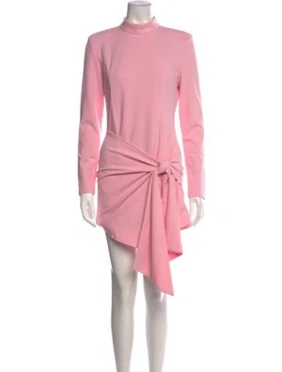 Pre-owned Elliatt Mock Neck Mini Dress In Pink
