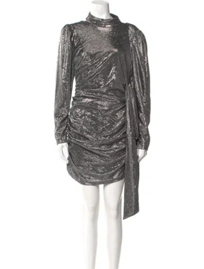 Pre-owned Elliatt Mock Neck Mini Dress W/ Tags In Gray