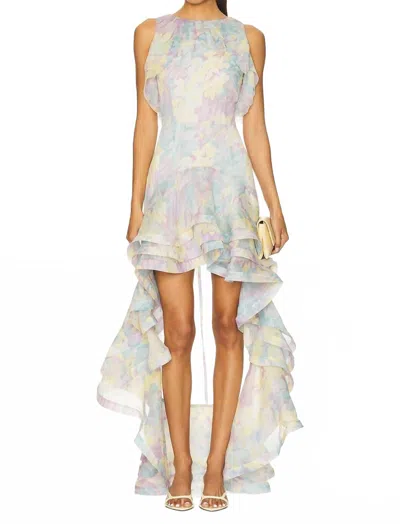 Elliatt Morgan Gown In Pastel Floral In Multi
