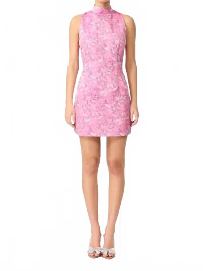 Elliatt Naeden Shift Mini Dress In Pink Purple