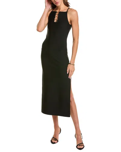 Elliatt Naomi High Neck Midi Dress In Black