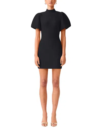 Elliatt Naomi Puff Sleeve Mini Dress In Black
