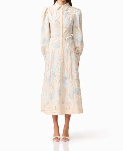 Elliatt Nia Shirt Dress In White In Neutral