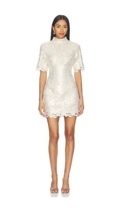 Elliatt Nicoletta Sleeve Mini Dress In White