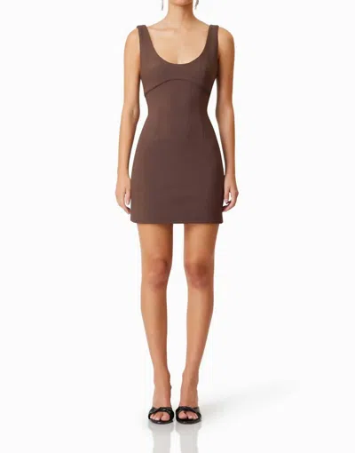 Elliatt Nola Party Mini Dress In Brown