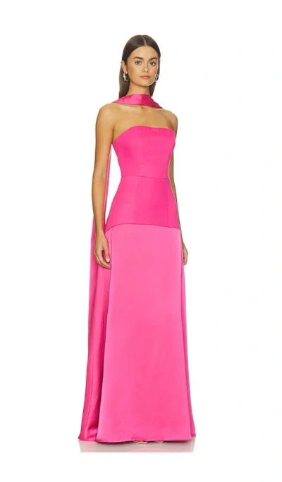 Elliatt Noralyn Strapless Gown In Pink