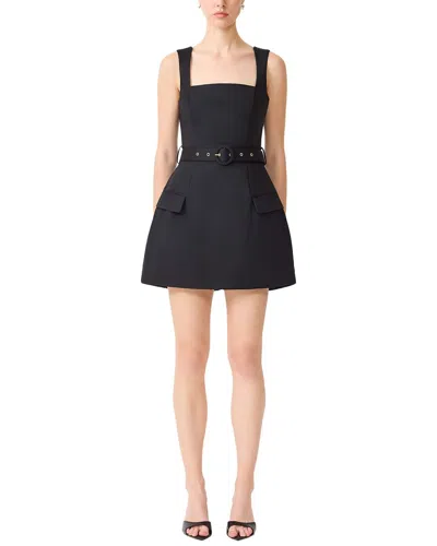 Elliatt Nydia Square Neck Mini Dress In Black