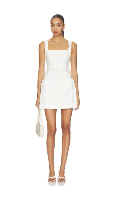 Elliatt Nydia Square Neck Mini Dress In White