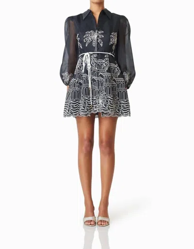Elliatt Nyx Mini Dress In Black/white