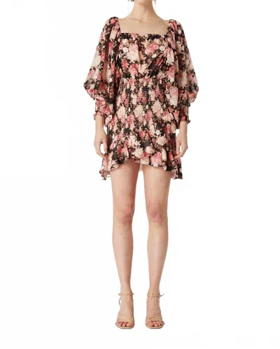 Elliatt Occident Mini Dress In Pink Multi