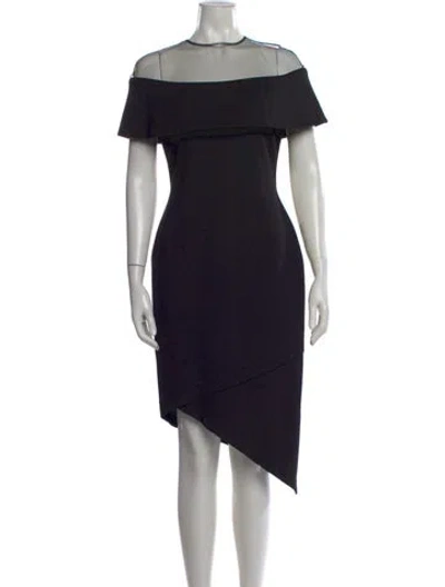 Pre-owned Elliatt Off-the-shoulder Knee-length Dress W/ Tags In Black