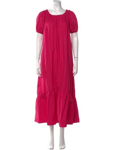 Pre-owned Elliatt Off-the-shoulder Long Dress In Pink