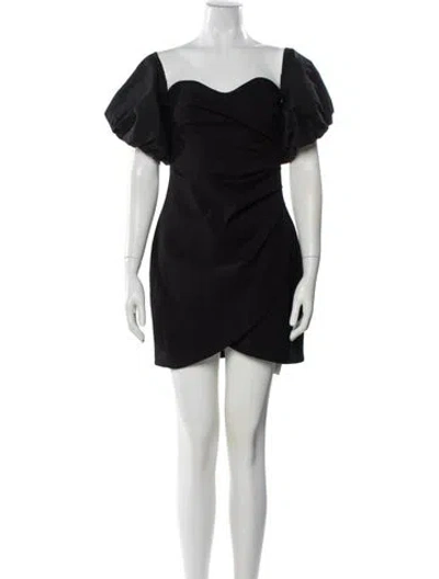 Pre-owned Elliatt Off-the-shoulder Mini Dress In Black