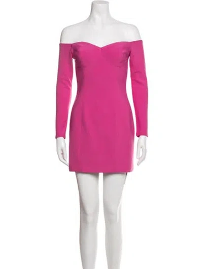 Pre-owned Elliatt Off-the-shoulder Mini Dress In Pink