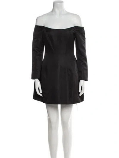 Pre-owned Elliatt Off-the-shoulder Mini Dress W/ Tags In Black