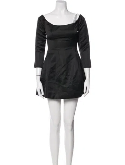 Pre-owned Elliatt Off-the-shoulder Mini Dress W/ Tags In Black