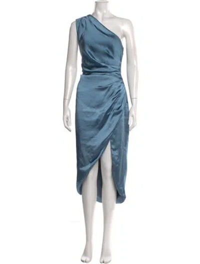 Pre-owned Elliatt One-shoulder Long Dress In Blue