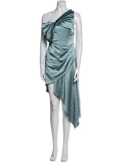 Pre-owned Elliatt One-shoulder Long Dress In Blue