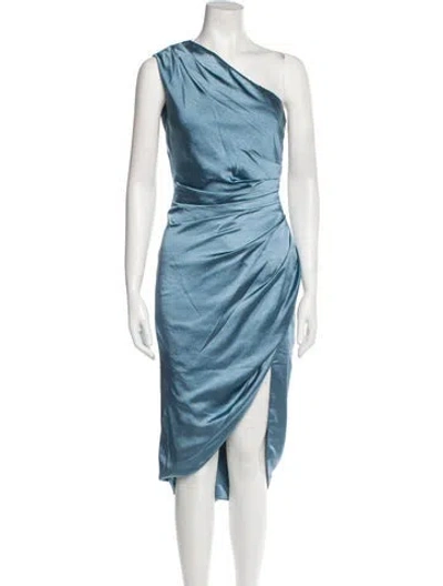 Pre-owned Elliatt One-shoulder Long Dress In Blue