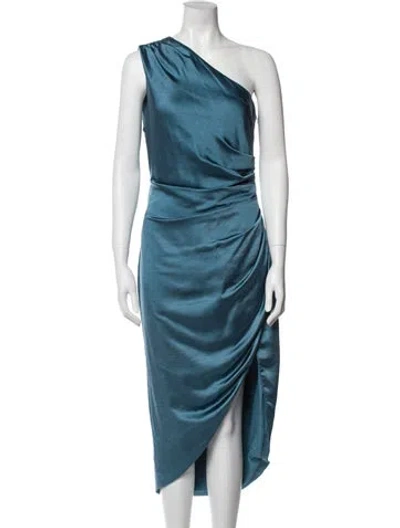 Pre-owned Elliatt One-shoulder Long Dress In Blue