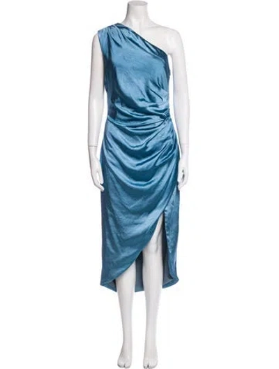 Pre-owned Elliatt One-shoulder Long Dress In Blue