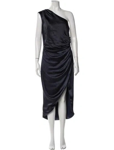 Pre-owned Elliatt One-shoulder Long Dress In Blue