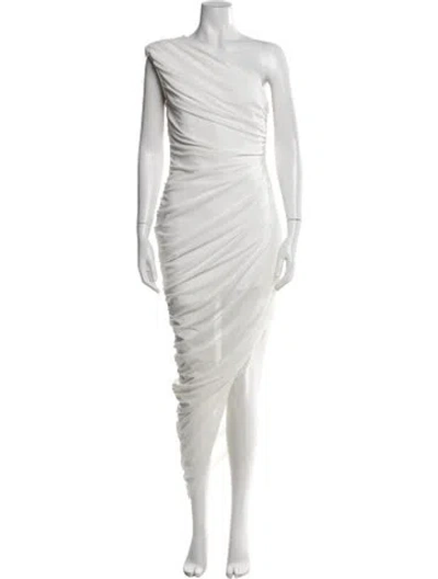 Pre-owned Elliatt One-shoulder Long Dress In Neutral