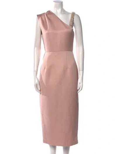 Pre-owned Elliatt One-shoulder Long Dress In Pink