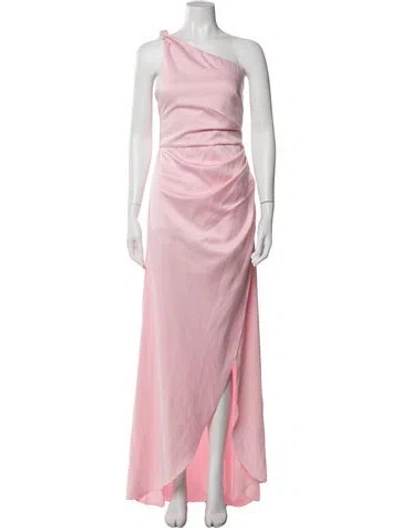Pre-owned Elliatt One-shoulder Long Dress In Pink
