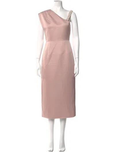 Pre-owned Elliatt One-shoulder Long Dress In Pink