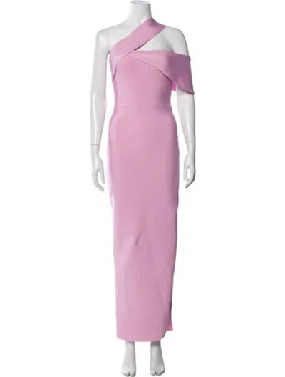 Pre-owned Elliatt One-shoulder Long Dress In Pink