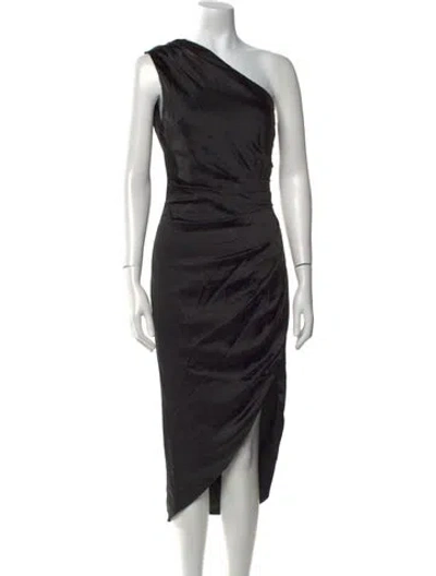 Pre-owned Elliatt One-shoulder Long Dress W/ Tags In Black