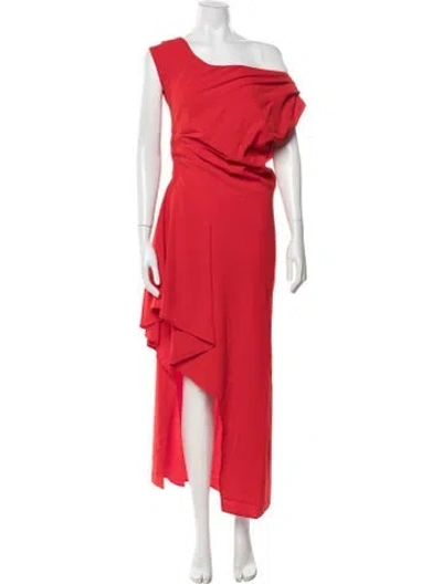 Pre-owned Elliatt One-shoulder Long Dress W/ Tags In Red