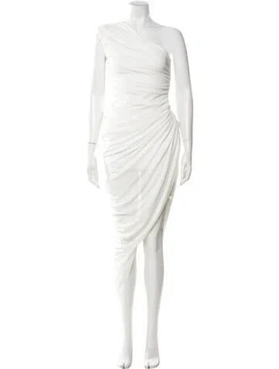 Pre-owned Elliatt One-shoulder Long Dress In White