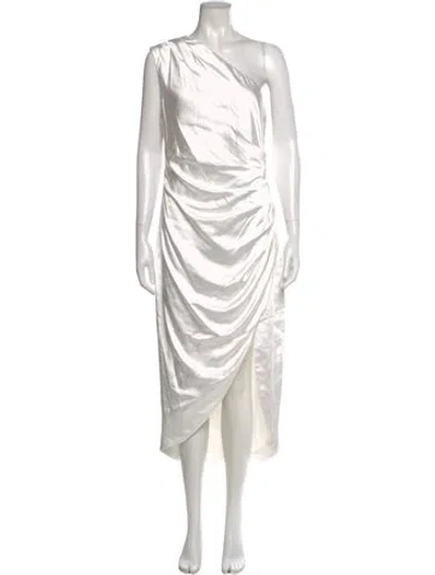 Pre-owned Elliatt One-shoulder Midi Length Dress In Gray