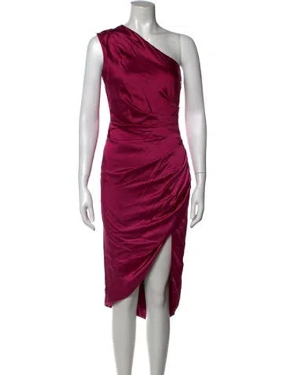 Pre-owned Elliatt One-shoulder Midi Length Dress W/ Tags In Pink