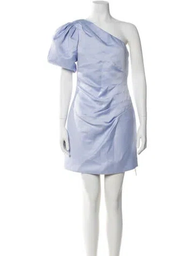 Pre-owned Elliatt One-shoulder Mini Dress In Blue